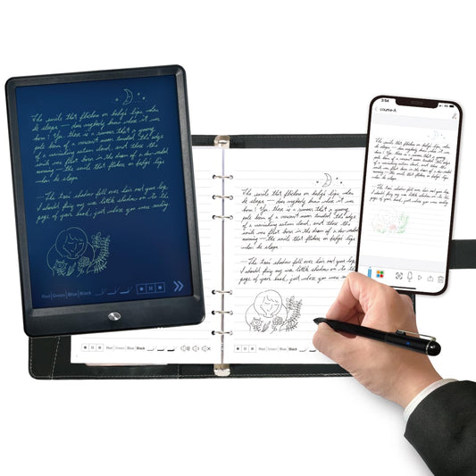 PRODUCTO 637-1 Ophayapen Smart Pen+Notebook+Tablet, SmartPen Sincronización en tiempo real para digitalizar, almacenar y compartir notas en papel, ideal para tomar notas, dibujar, usar con la aplicación Ophaya Pro+, compatible con Android e iOS