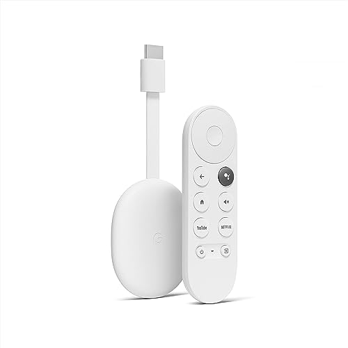 PRODUCTO 308 Chromecast con Google TV (HD): transmisión de entretenimiento Stick en su televisor con búsqueda por voz: vea películas, programas y TV en vivo en 1080p HD - Nieve
