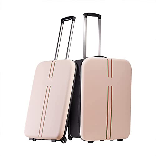 Gujuja 1 paquete de equipaje de mano plegable, maletas resistentes y duraderas con ruedas, maleta de viaje para 20 pulgadas