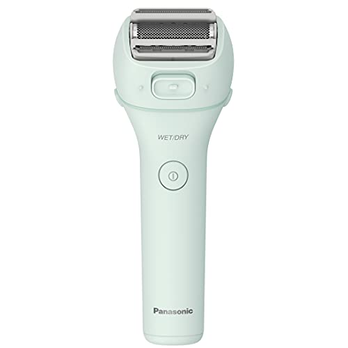 Panasonic Close Curves Maquinilla de afeitar eléctrica para mujer, afeitadora inalámbrica de 3 hojas con recortadora emergente, funcionamiento en seco húmedo - ES-WL60-G (menta)