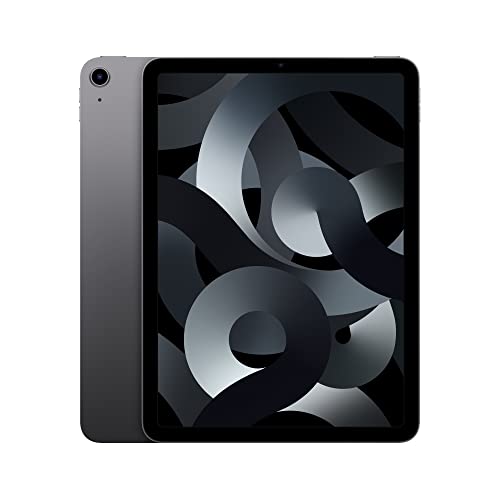 PRODUCTO 363 Apple iPad Air (quinta generación): con chip M1, pantalla Liquid Retina de 10,9 pulgadas, 64 GB, Wi-Fi 6, cámara frontal de 12 MP/trasera de 12 MP, Touch ID, batería que dura todo el día – Gris espacial