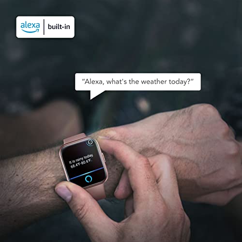 SKG Reloj inteligente para hombres y mujeres Android iPhone, con Alexa integrado y llamada Bluetooth (responder/hacer llamada) 1.69" Fitness Tracker con IP68 impermeable, más de 60 deportes, monitor de frecuencia cardíaca SpO2, V7 Pro