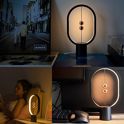 Lámpara magnética BABLOOM - Lámpara de mesa LED alimentada por USB con diseño flotante - Perfecta para el hogar, la oficina, el dormitorio, el hotel y la sala de estar