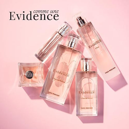 Yves Rocher Comme Une Evidence Eau de Parfum | Spray de perfume francés para mujer | 1,6 onzas líquidas