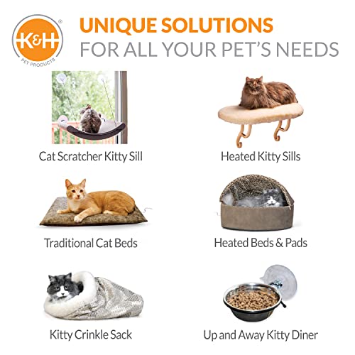 PRODUCTO 135 K&H Pet Products Hangin' Cat Condo Muebles para gatos montados en la puerta Árbol para gatos Gris elegante de 5 pisos de gran altura