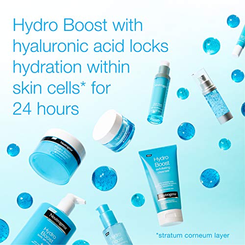 Neutrogena Hydro Boost Water Gel humectante facial sin fragancia, 1.7 fl. oz, gel limpiador facial hidratante Hydro Boost con ácido hialurónico, 2 oz, tamaño de viaje