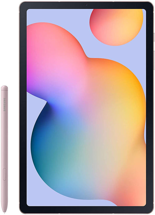 PRODUCTO 368 Tableta Android SAMSUNG Galaxy Tab S6 Lite de 10,4" y 64 GB, pantalla LCD, S Pen incluido, diseño de metal delgado, altavoces duales AKG, cámara trasera de 8 MP, batería de larga duración, versión EE. UU., 2022, rosa gasa