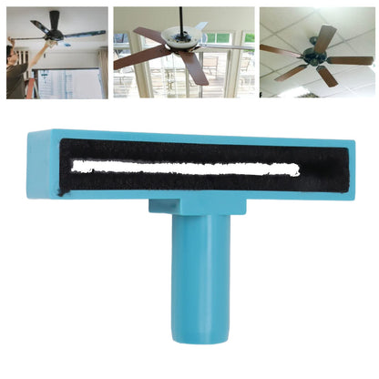 PRODUCTO 602 Plumero de ventilador lavable para ventilador de techo, cepillo limpiador de aspas de ventilador de techo de microfibra reutilizable, herramienta para ventilador de polvo para el hogar (azul)