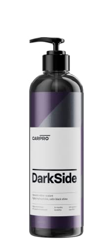 CARPRO Darkside - Sellador de neumáticos y caucho, hidrofóbico y autolimpiante, brillo negro satinado, protección UV, revive el caucho descolorido y opaco, listo para usar - 500 ml (17 oz)