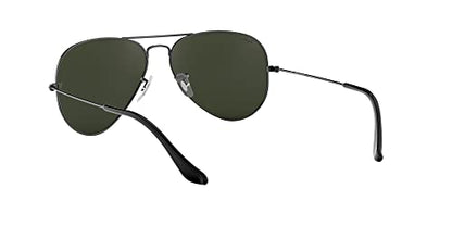 Ray-Ban RB3025 Classic Aviator Sunglasses, Gunmetal/G-15 Green, 58 mm
