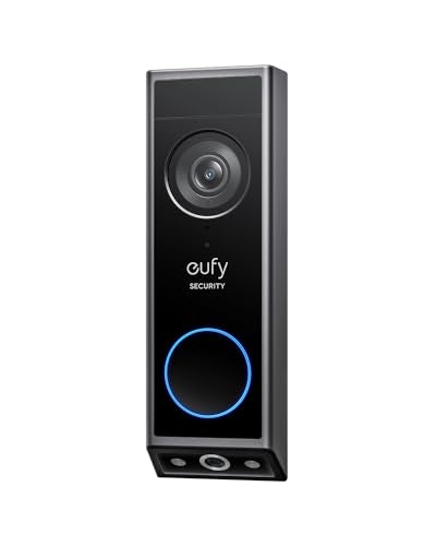 eufy Security Video Doorbell E340, cámaras duales con protector de entrega, 2K Full HD y visión nocturna en color, con cable o batería, compatible con HomeBase S380, sin tarifa mensual