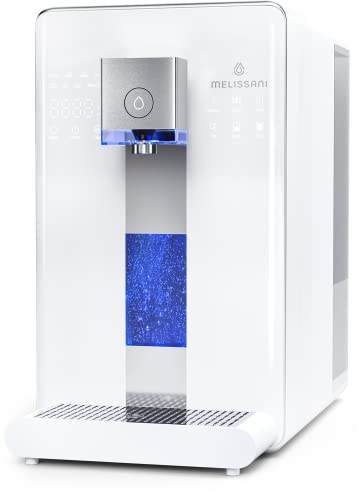 MELISSANI M1 Reverse Osmosis Countertop Water Purifier, Professional Grade 5-Stage RO Filtration, Purified Tap Water, 3-second Hot or Cold, Portable Water Purification System for Home- No Installation