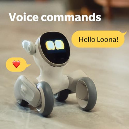 Loona Smart Robot, Robot Toys, Robot Pets con comando de voz, ChatGPT, codificación, carga automática, sensor táctil, reconocimiento de gestos, compañero interactivo perfecto, regalos únicos para niñas y niños