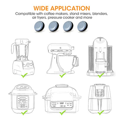 Aieve Deslizador para electrodomésticos, 8 deslizadores para electrodomésticos de cocina, deslizador para electrodomésticos pequeños para la mayoría de encimeras