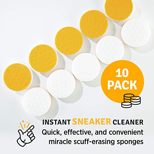 SneakERASERS™ Limpiador instantáneo de suelas y zapatillas, esponja premium de doble cara para limpiar y blanquear suelas de zapatos (paquete de 10)
