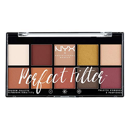 NYX PROFESSIONAL MAKEUP Perfect Filter Shadow Palette, Eyeshadow Palette, Rustic Antique
