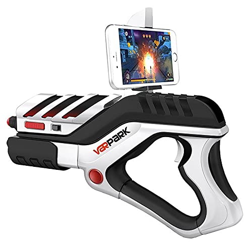 Stock AR, mango de pistola con joystick, experiencia de juego de disparos mejorada, accesorios para pistola VR compatibles con 30 juegos (blanco)