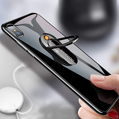 PRODUCTO 224 NMEGOU, el más nuevo soporte magnético para encendedor de cigarrillos USB para teléfono, soporte para coche, Clip de anillo para iPhone 11, funda para teléfono móvil Samsung, encendedor de anillo. Patente No.201830690795.2