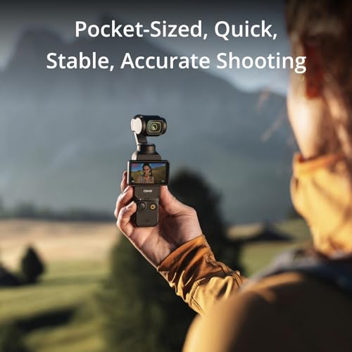 DJI Osmo Pocket 3, cámara Vlogging con CMOS de 1'' y vídeo 4K/120fps, estabilización de 3 ejes, enfoque rápido, seguimiento de rostros/objetos, pantalla táctil giratoria de 2", cámara de vídeo pequeña para fotografía, YouTube