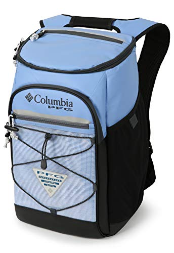 Columbia PFG Roll Caster - Enfriador de mochila aislado para 30 latas, tapa blanca