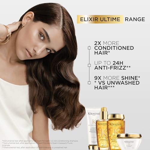 Kerastase Elixir Ultime L'Huile Original Beautifying Hair Oil 3.4 Ounce, Yellow