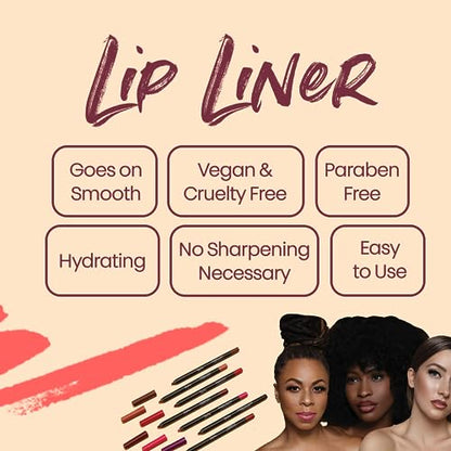 The Lip Bar | Straight Line Lip Liner | Vegan & Cruelty Free | Straight Living