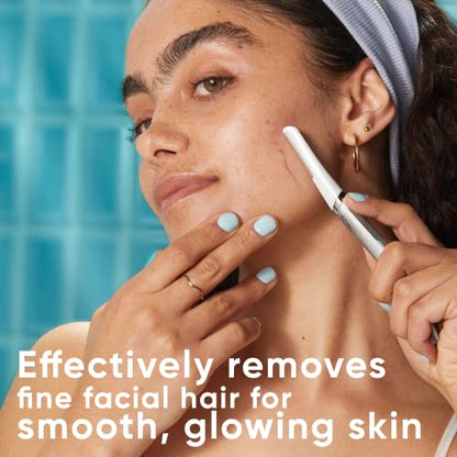 Gillette Venus Dermaplaning Tool, 2 recambios de cuchillas, maquinillas de afeitar faciales maquinillas de afeitar para cejas, faciales exfoliantes, maquinillas de afeitar faciales para mujeres, maquinillas de afeitar faciales ,