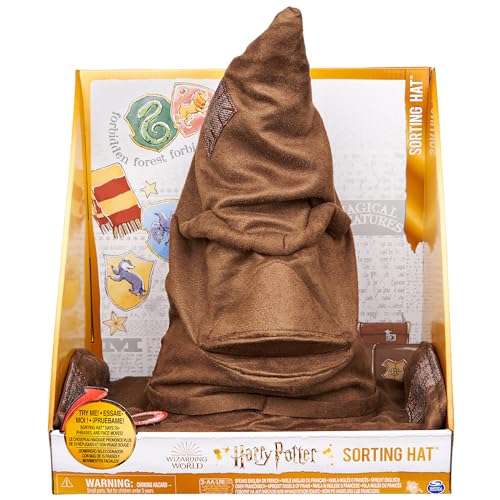 Wizarding World Harry Potter, Sombrero Seleccionador Parlante con 15 Frases para Juegos de Imaginación, Juguetes para Niños a Partir de 5 Años