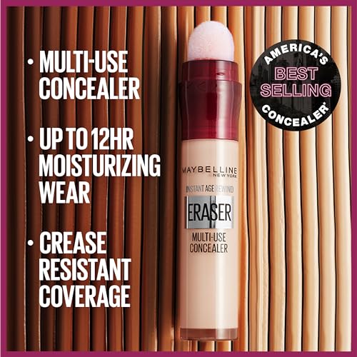 Maybelline Instant Age Rewind Eraser Dark Circles Treatment Multi-Use Concealer, 115, 1 Count (Packaging May Vary)