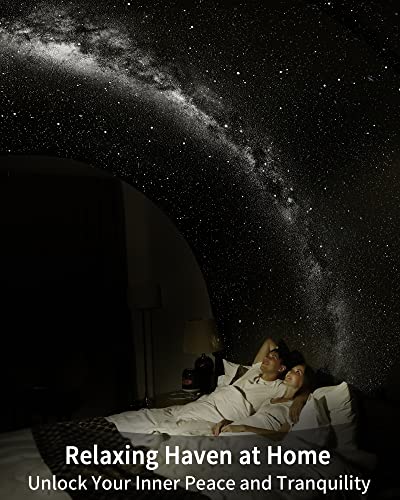 POCOCO Proyector Galaxy Star para dormitorio con discos de película óptica reemplazables, proyector de luz nocturna planetario para el hogar con luz suave de alta definición para relajarse, estudiar y meditar, regalos para aliviar el estrés