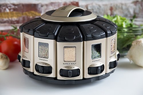 KitchenArt 57010 Select-A-Spice Carrusel de medición automática serie profesional, satinado