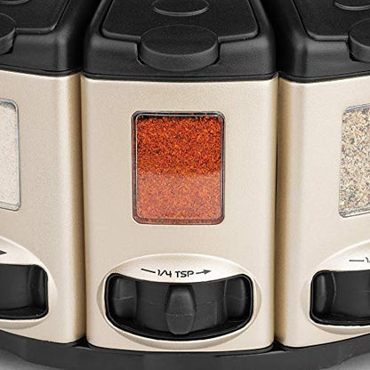 KitchenArt 57010 Select-A-Spice Carrusel de medición automática serie profesional, satinado