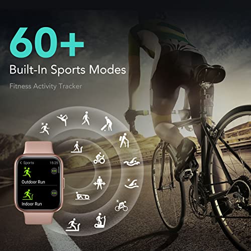 SKG Reloj inteligente para hombres y mujeres Android iPhone, con Alexa integrado y llamada Bluetooth (responder/hacer llamada) 1.69" Fitness Tracker con IP68 impermeable, más de 60 deportes, monitor de frecuencia cardíaca SpO2, V7 Pro