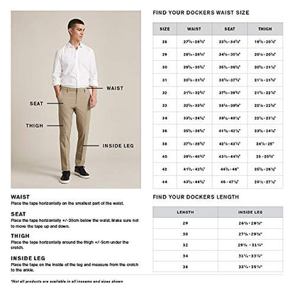 PROCUCTO 75 Dockers Pantalones elásticos de algodón Signature Lux Slim Fit para hombre, New British Khaki, 32W x 30L