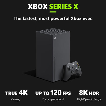 PROCUCTO 58 Consola Xbox Series X 1TB SSD - Incluye controlador inalámbrico - Hasta 120 cuadros por segundo - 16GB RAM 1TB SSD - Experimente la verdadera arquitectura de velocidad de juego 4K